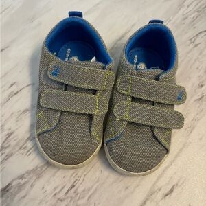 See Kai Run slip on baby/ toddler sneakers-gray- size 5